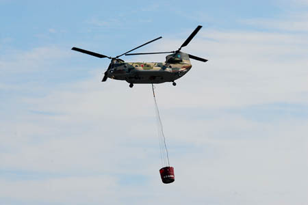 CH-47 吊下展示